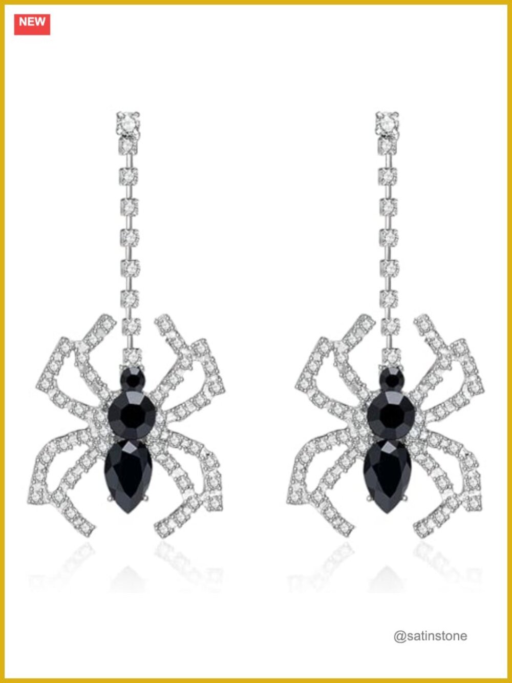 Spider Dangle Earrings Gothic Drop Jewelry Costume Party Cosplay Accessories